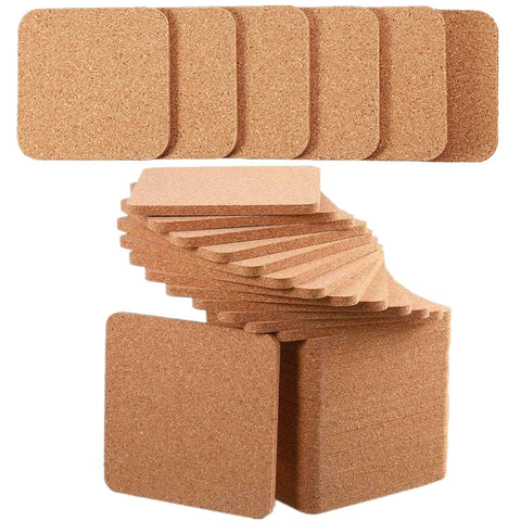 ToppYuanZea posavasos cuadrado de corcho 10 cm protegiendo la mesa