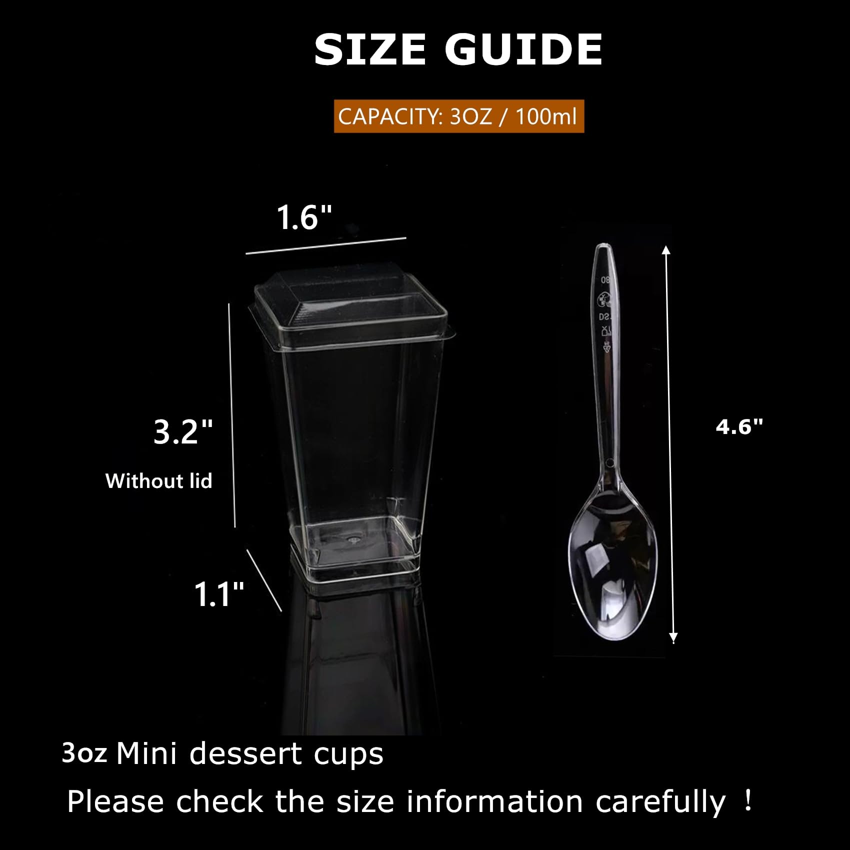 Vasos postre cristalinos ToppYuanZea para presentaciones elegantes en buffets.