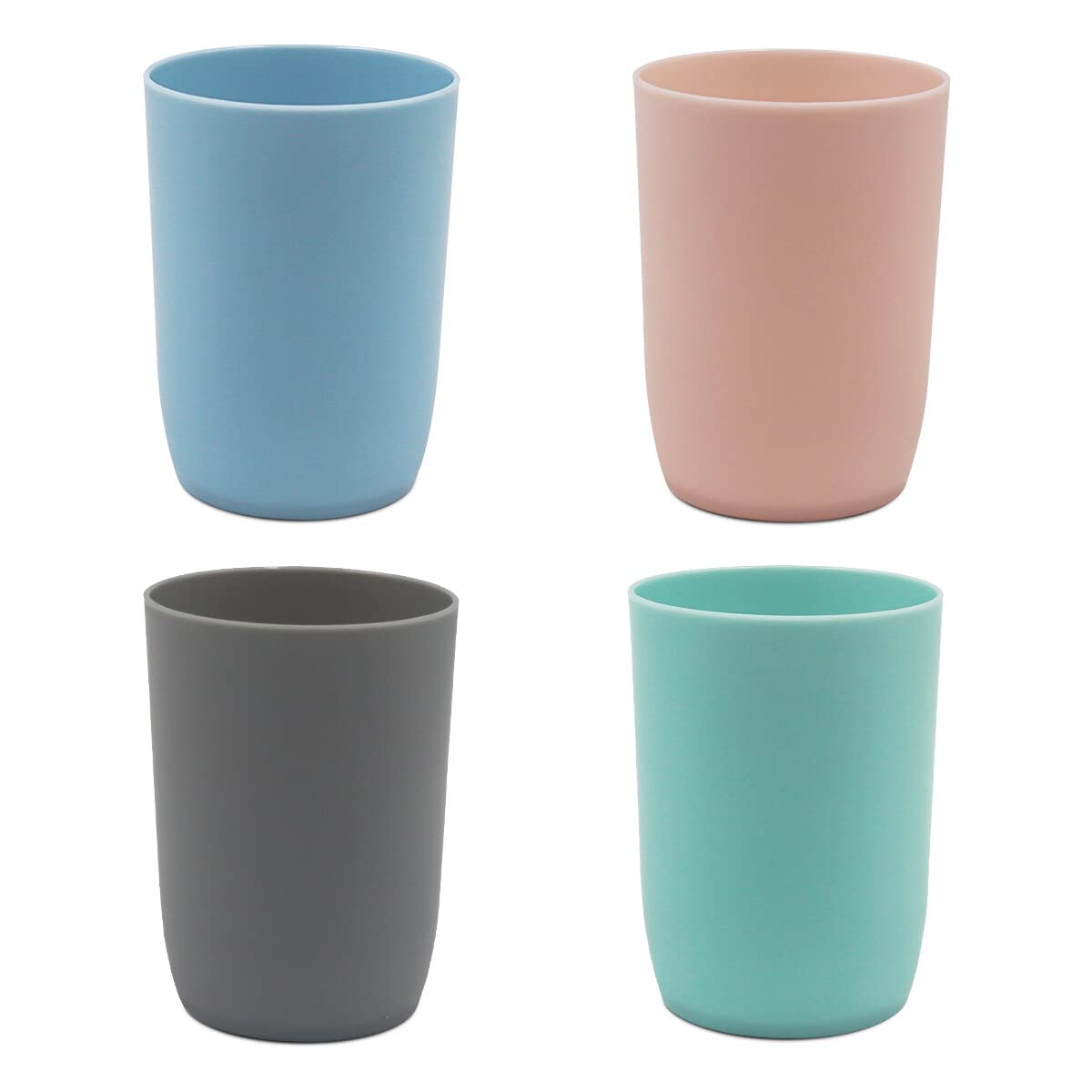 Topsky 4Pack vasos baño, duraderos y ergonómicos para toda la familia.