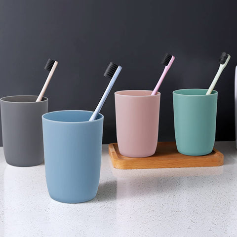 Topsky vaso dental plástico, soporte estable para cepillos diarios.