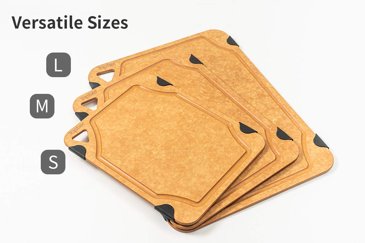 Tabla TOPTIER doble cara, ideal para preparación y servicio.