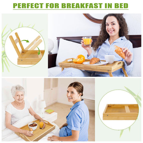 TOPULORS bandeja plegable con mangos, fácil de transportar