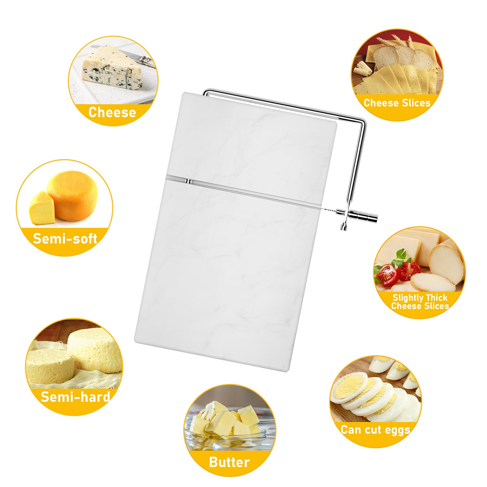 TOPULORS cortar parmesano con alambre de acero inoxidable