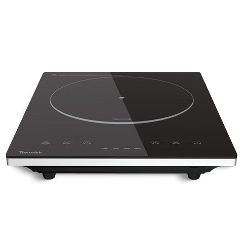 TOPWISH placa de inducción portátil vista frontal, perfecta para cocinas pequeñas
