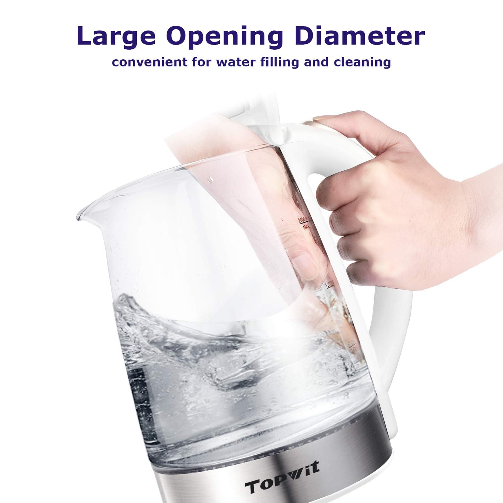 TopWit hervidor con calentamiento rápido para bebidas en minutos