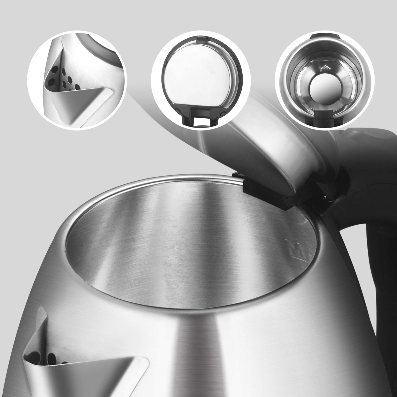 TopWit hervidor 2l de capacidad grande para múltiples tazas