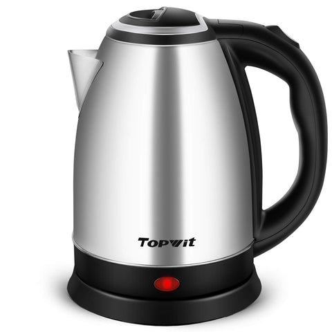 TopWit hervidor eléctrico con cuerpo de acero inoxidable para uso diario y seguridad