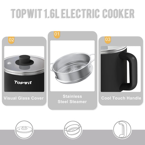 TopWit interior de acero inoxidable 304, cocina higiénica.