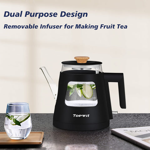 TopWit hervidor con materiales aptos para alimentos para sabor puro.
