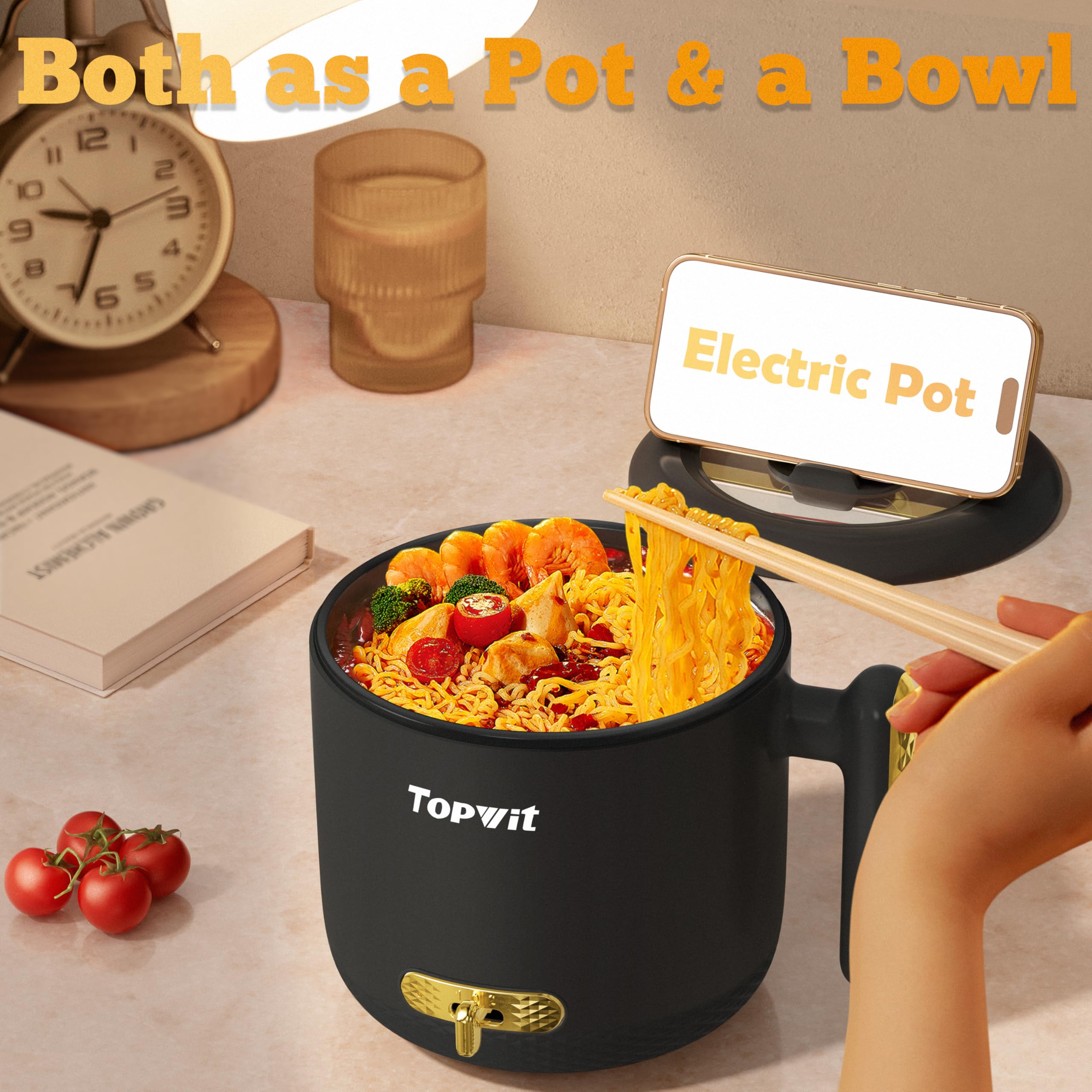 TopWit interior antiadherente facilita liberación de alimentos y limpieza.