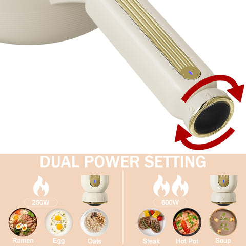 TOPWIT Olla portátil y compacta, perfecta para espacios reducidos.
