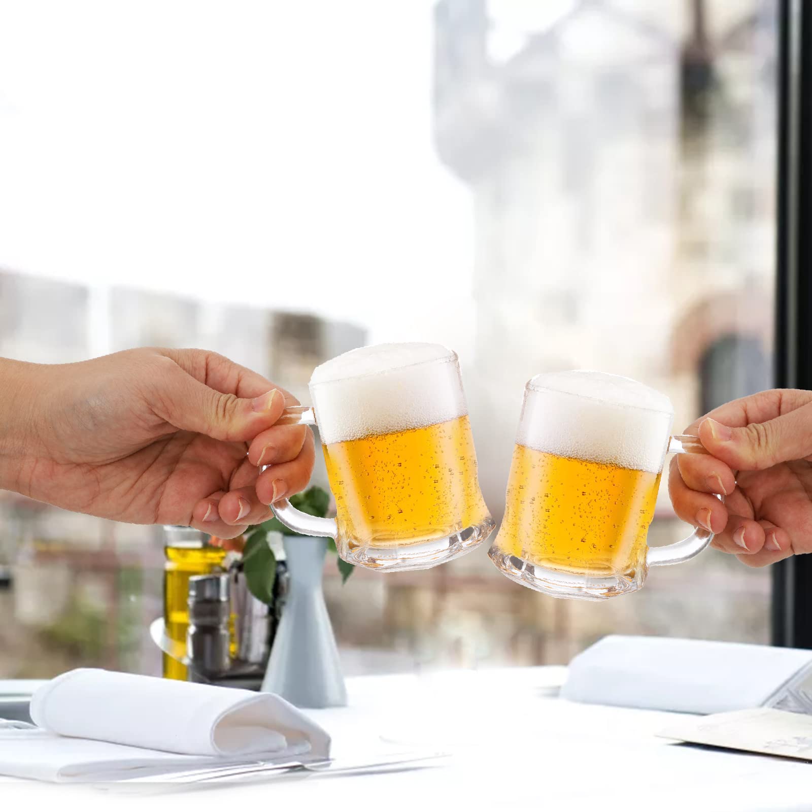 TOPZEA set de vasos mini cerveza para regalo en fiestas y reuniones.