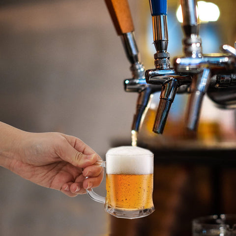 TOPZEA vasos mini para cerveza con portavelas decorativos para fiestas.