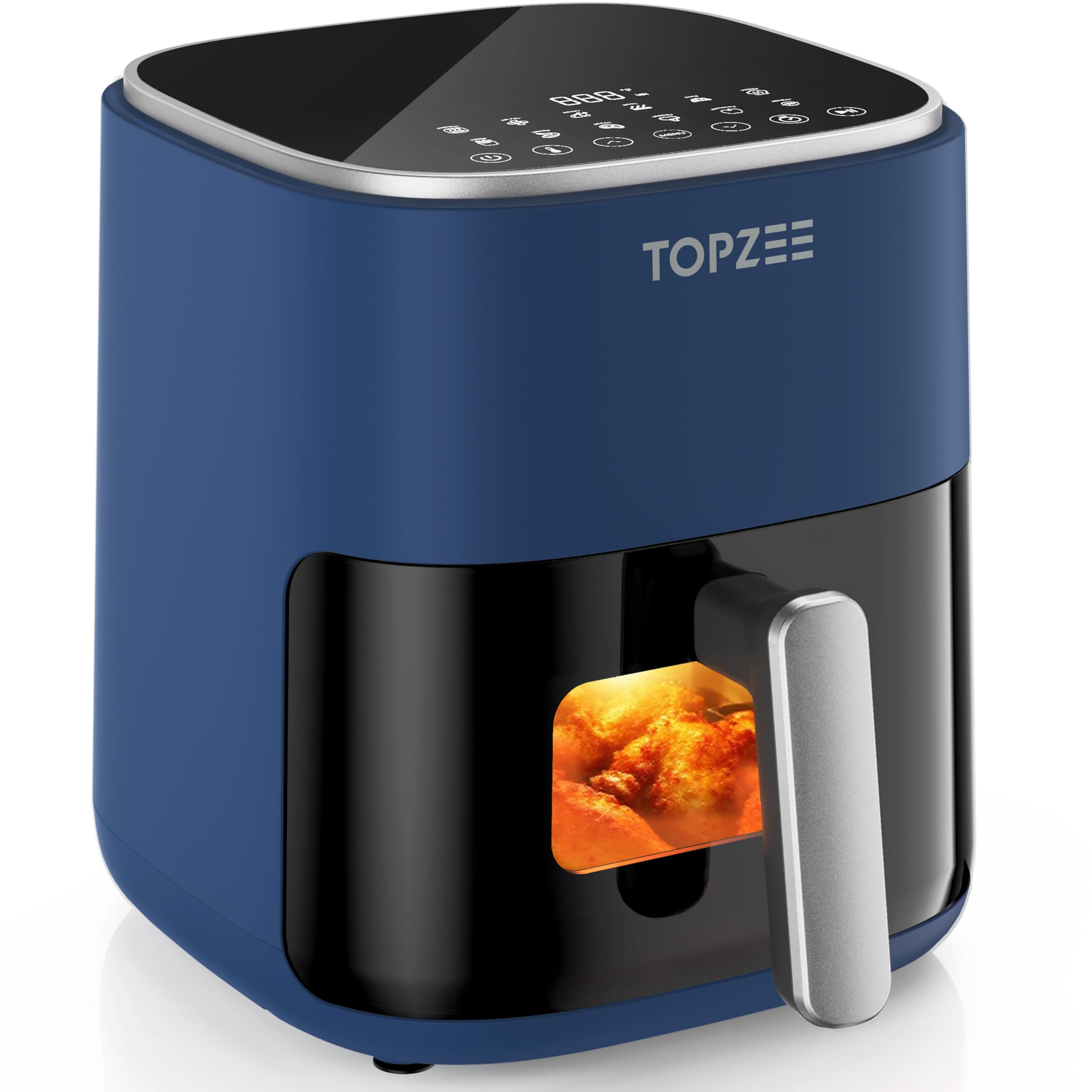 TOPZEE Freidora de Aire 12 en 1 con ventana visible para vigilar crujiente sin abrir