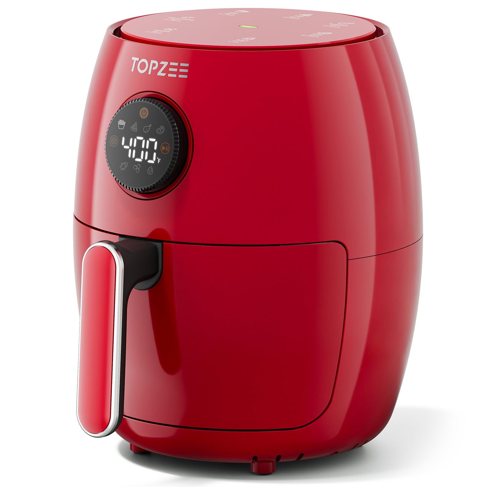 Topzee freidora de aire compacta 2.1QT para comidas rápidas y crujientes.