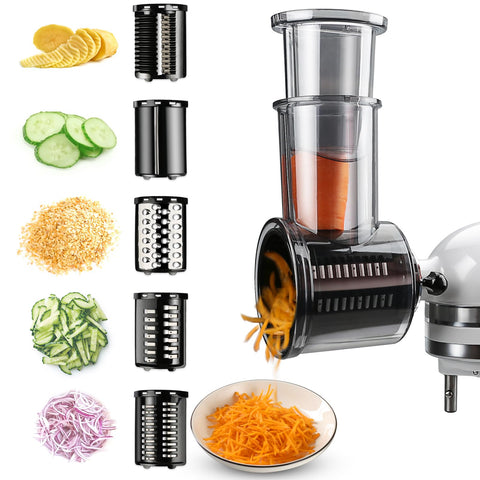 Torchero cortador en rebanadas para KitchenAid, ideal para ensaladas rápidas y uniformes.