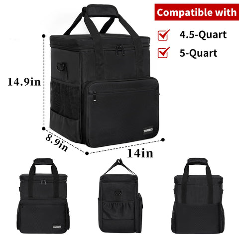 TORIBIO bolsa almacenamiento accesorios batidora, organización práctica para recetas y utensilios.