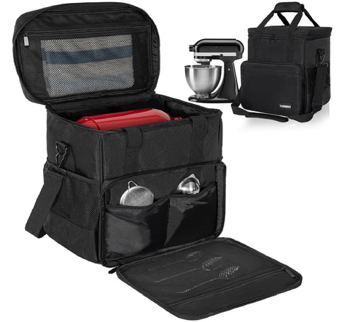 TORIBIO bolsa transporte batidora KitchenAid 4.5-5, ideal para viajar con accesorios.