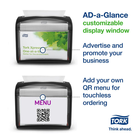 Tork Xpressnap dispensador higiénico y cerrado mantiene servilletas limpias