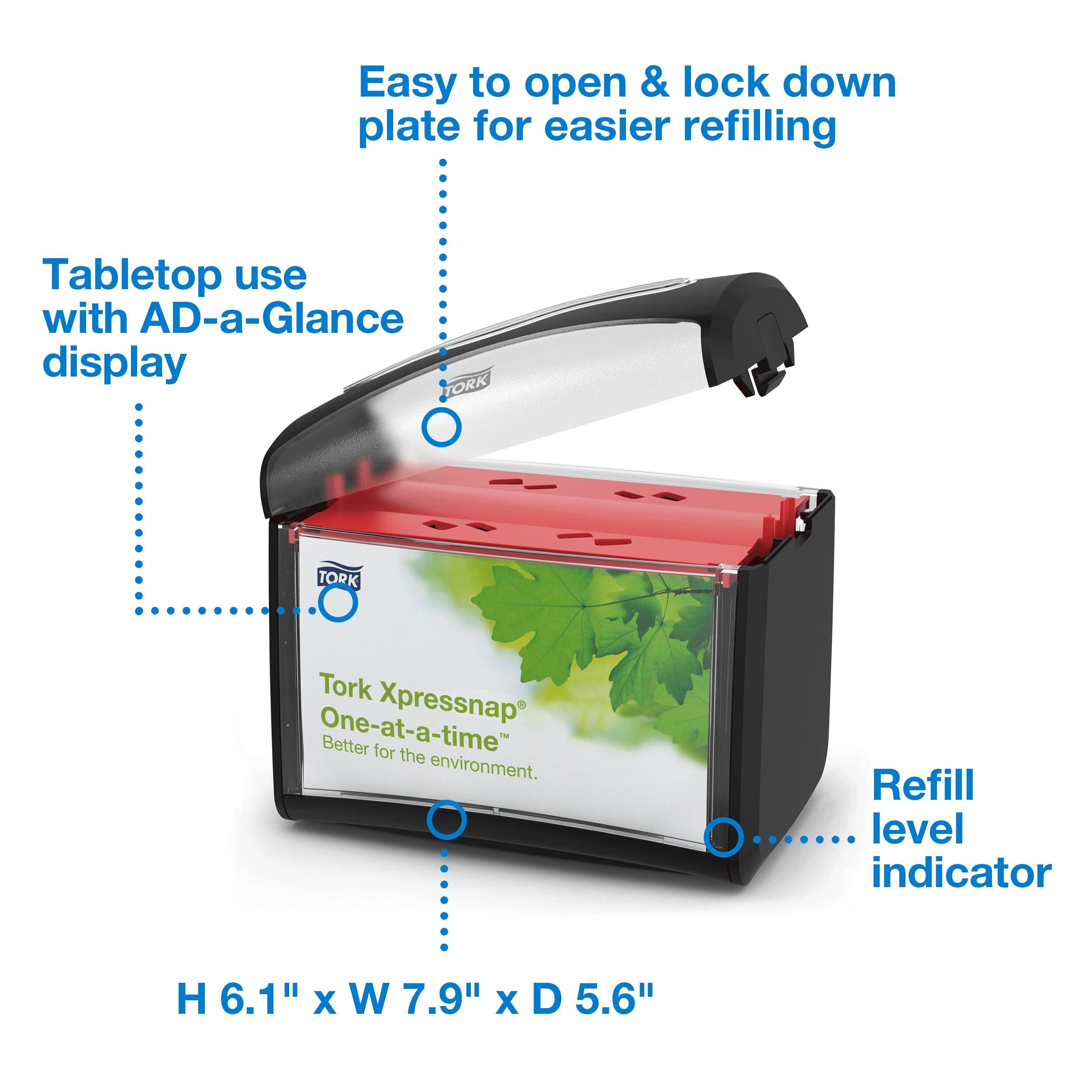 Tork Xpressnap dispensador de servilletas una a la vez reduce desperdicio