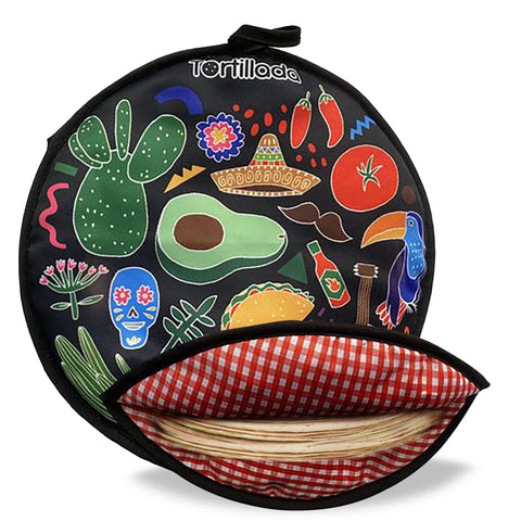 Tortillada calentador de tortillas de 12 pulgadas, rápido para calentar en microondas.