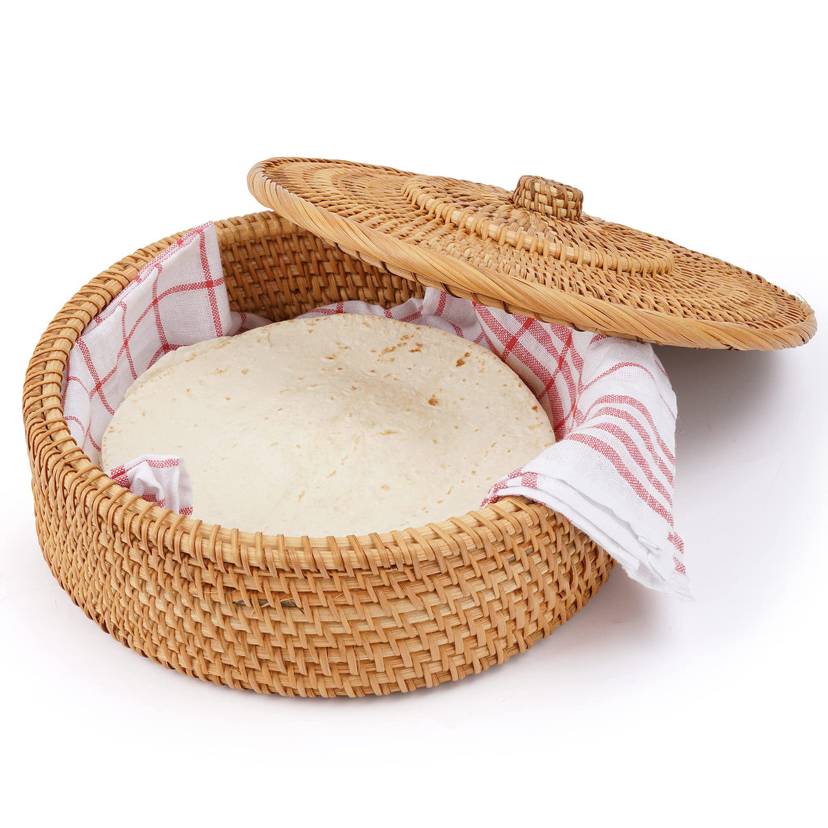 Tortillada cesto caliente para tortillas de 10 pulgadas, mantiene tibias las tortillas