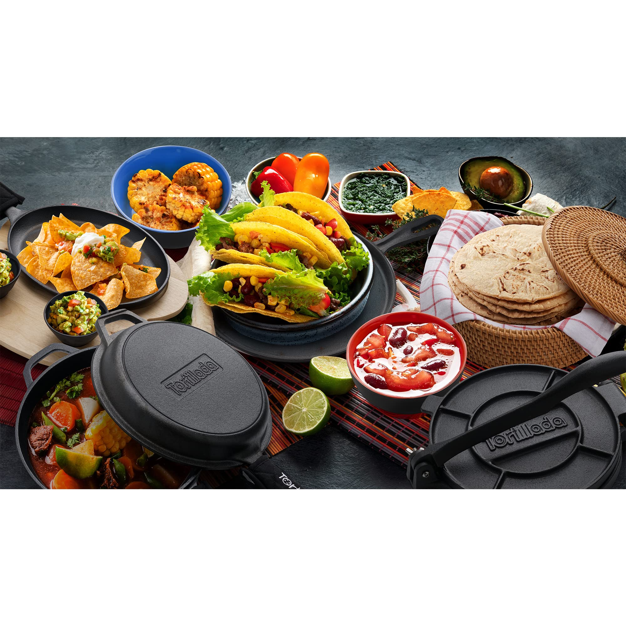 Tortillada ratán natural, cesta duradera para mantener el calor