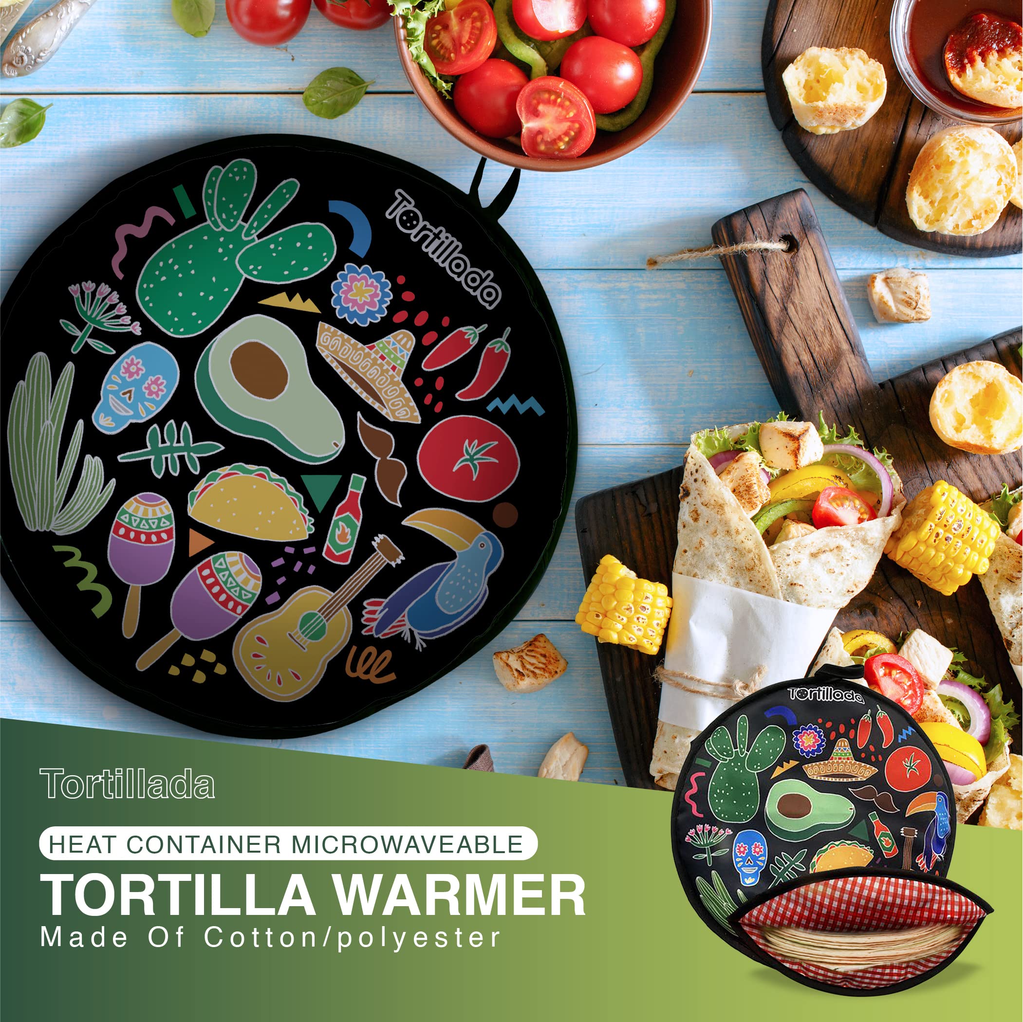Tortillada para calentar tortillas en el microondas de forma uniforme.