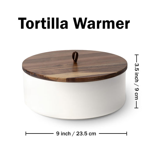 Tortillada calentador de tortillas apto para microondas para calentar rápido y uniforme.