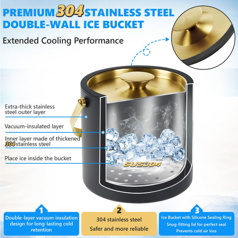 TOSELBAI cubo de hielo con tapa de silicona ofrece sellado seguro