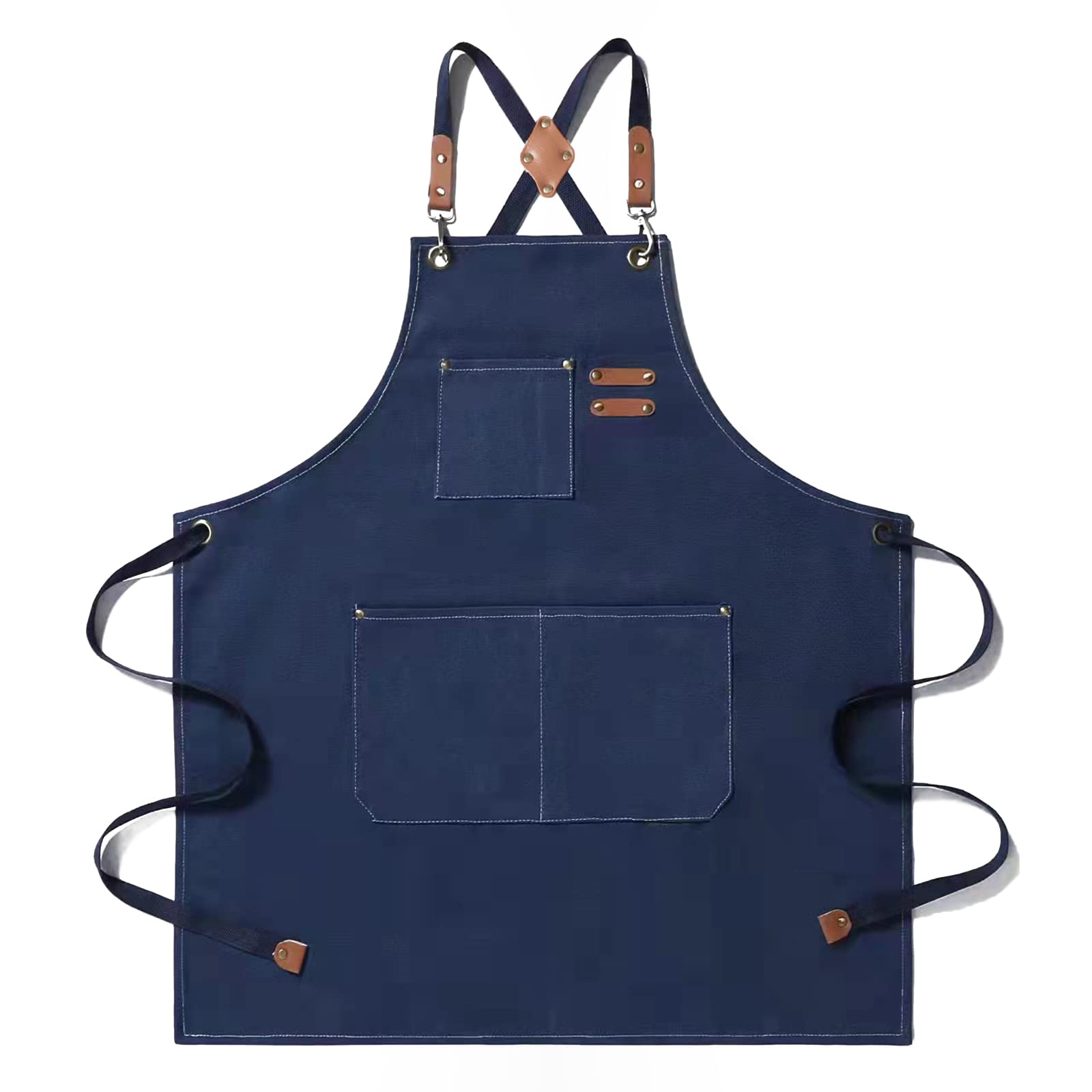 Delantal Tosewever con diseño cruzado para mayor comodidad en la espalda.