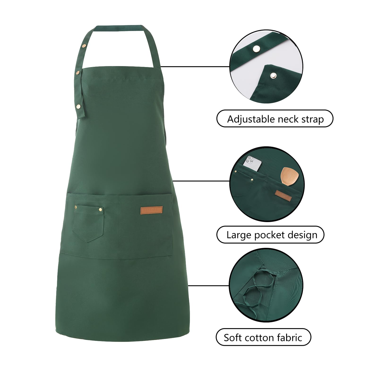 Delantal Tosewever multiusos para cocinar, barbacoa y arte.