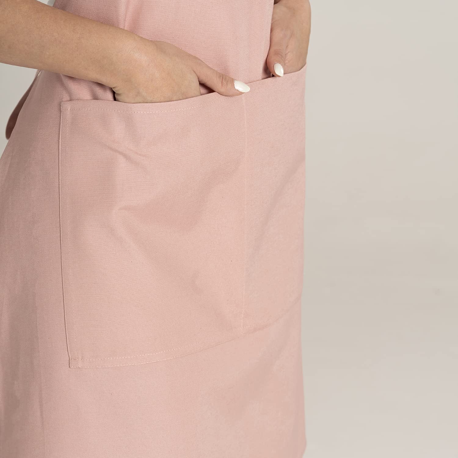 TOSHE delantal para cocina Rosa Polvo, uso diario y versátil