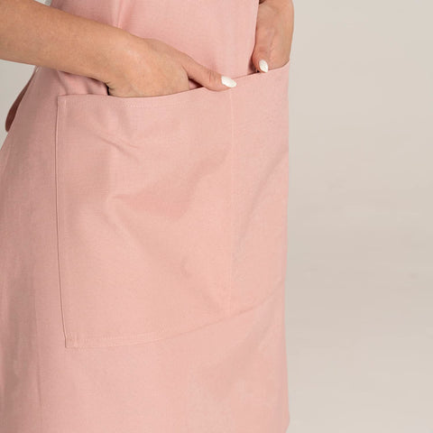 TOSHE delantal para cocina Rosa Polvo, uso diario y versátil