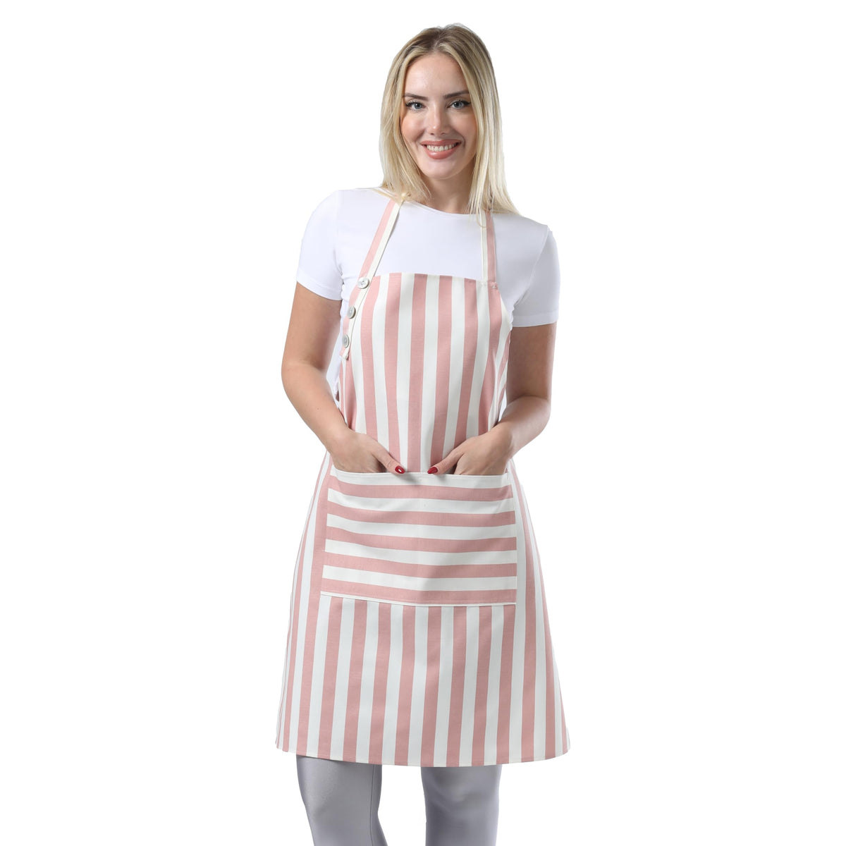 Delantal TOSHEX con bolsillos grandes, ideal para cocinar y tener utensilios a mano