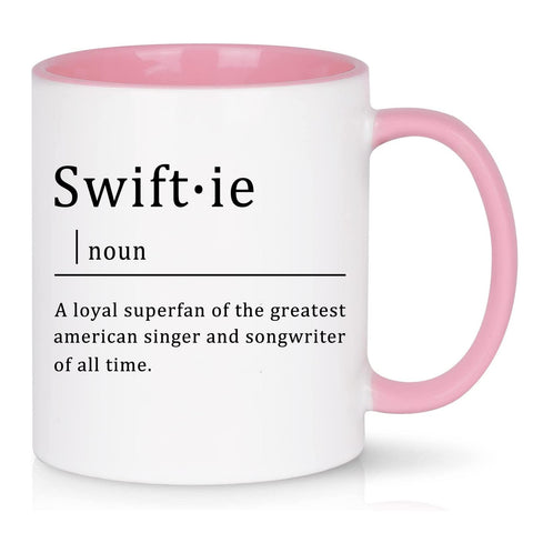 Toshiy taza para amantes de la música, 11 oz, rosa, ideal para café