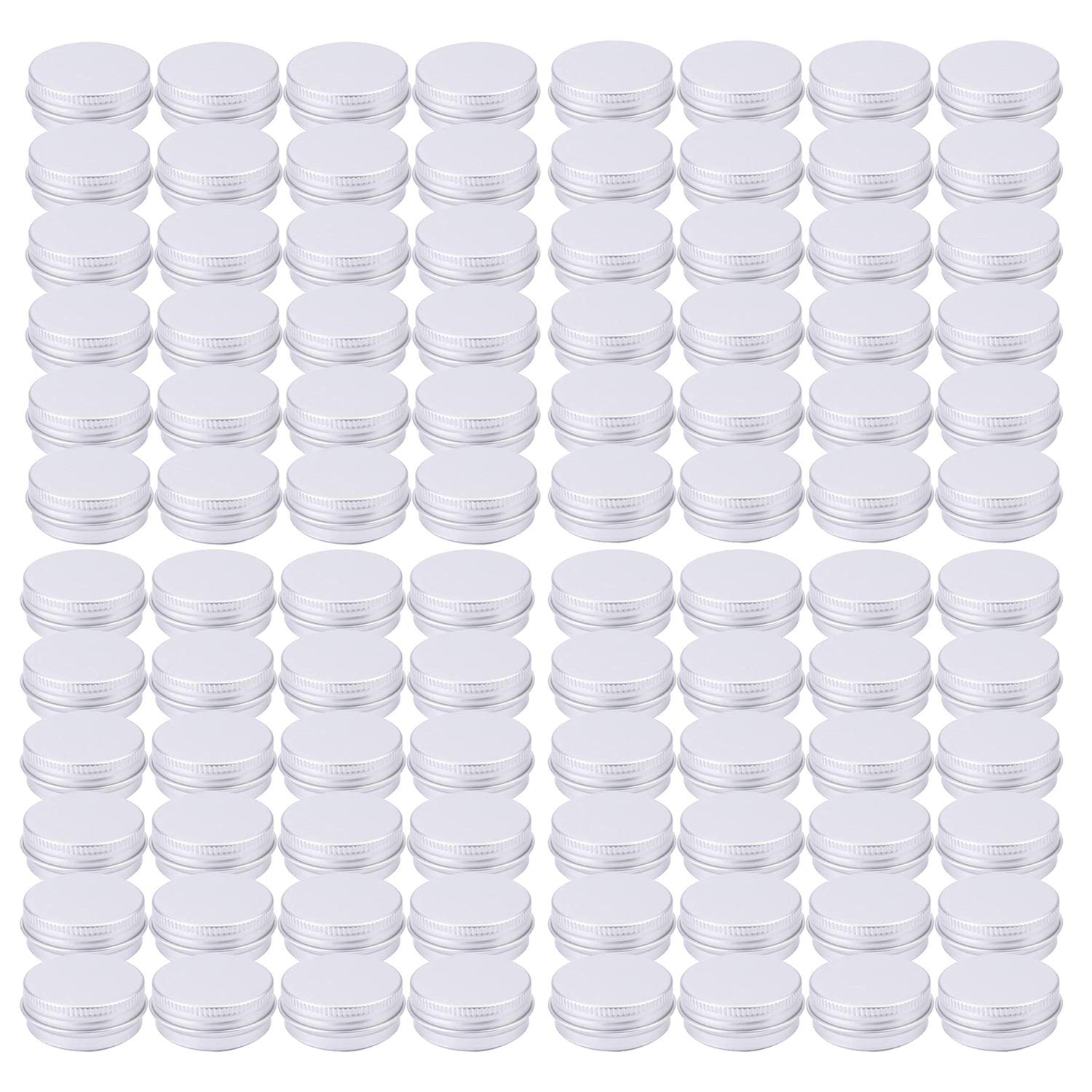 Lata Tosnail mini de aluminio 15 ml con tapa rosca, ideal para cosméticos y muestras.