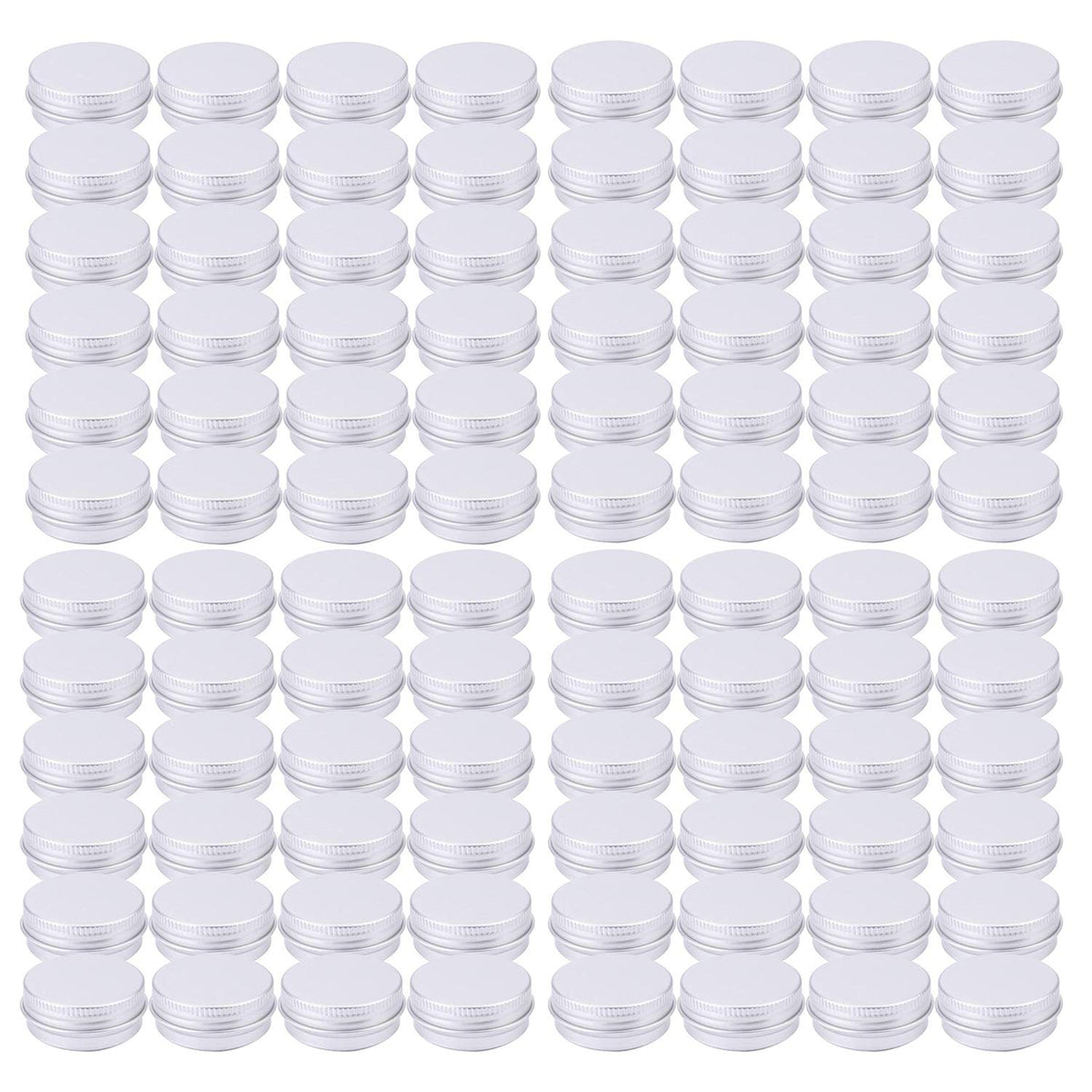 Lata Tosnail mini de aluminio 15 ml con tapa rosca, ideal para cosméticos y muestras.