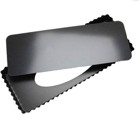 Tosnail quiche pan rectangular 14x5 con acero al carbono para uso diario.