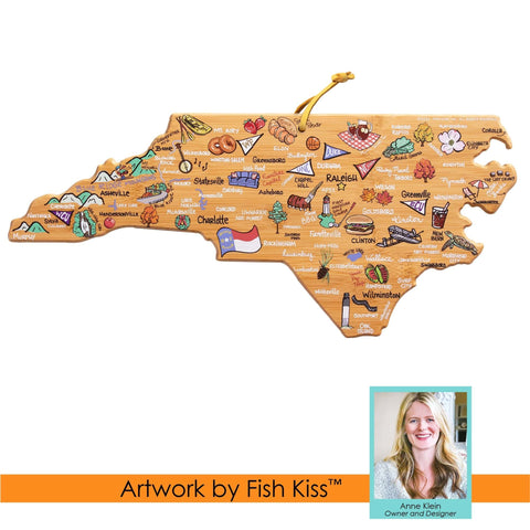 Totally Bamboo arte Fish Kiss para mejorar la presentación en la mesa.