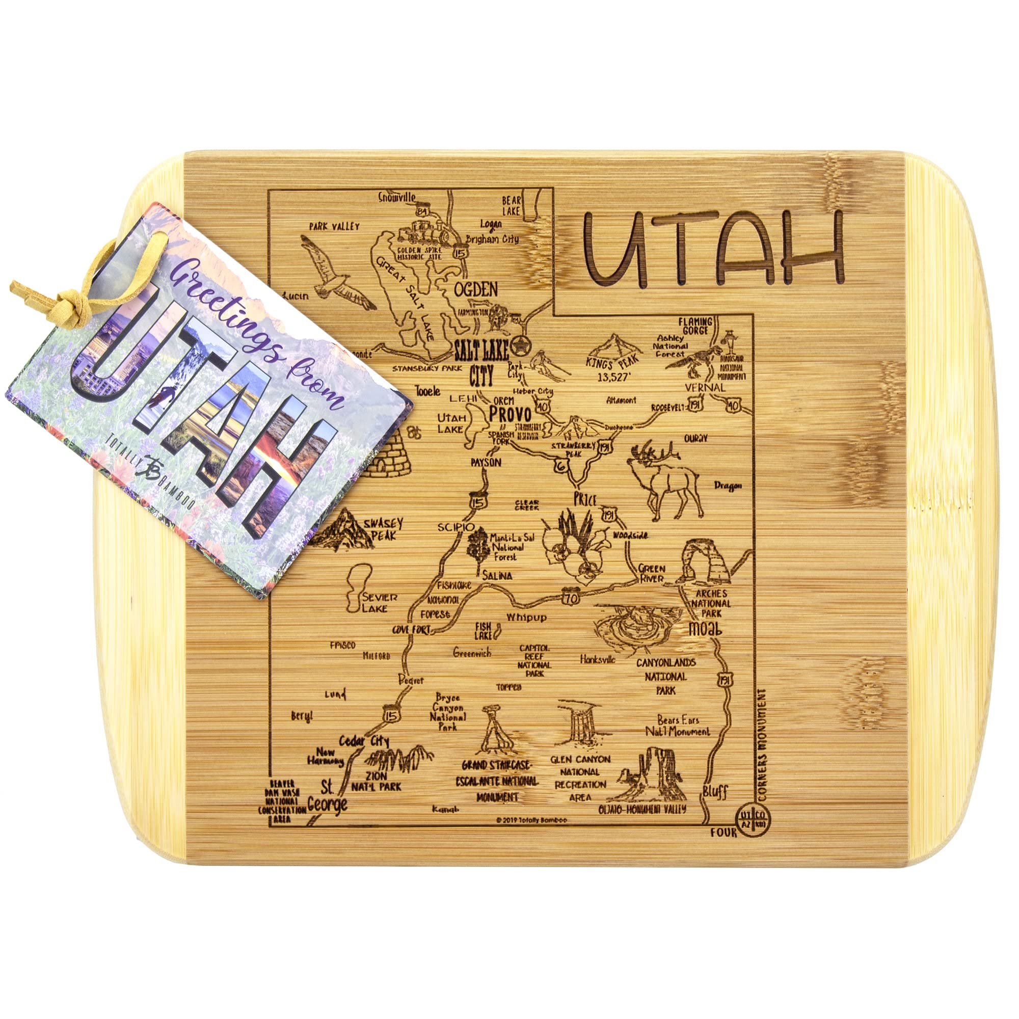 Totally Bamboo bambu-utah sostenible-tabla, material duradero y ecologico para la cocina