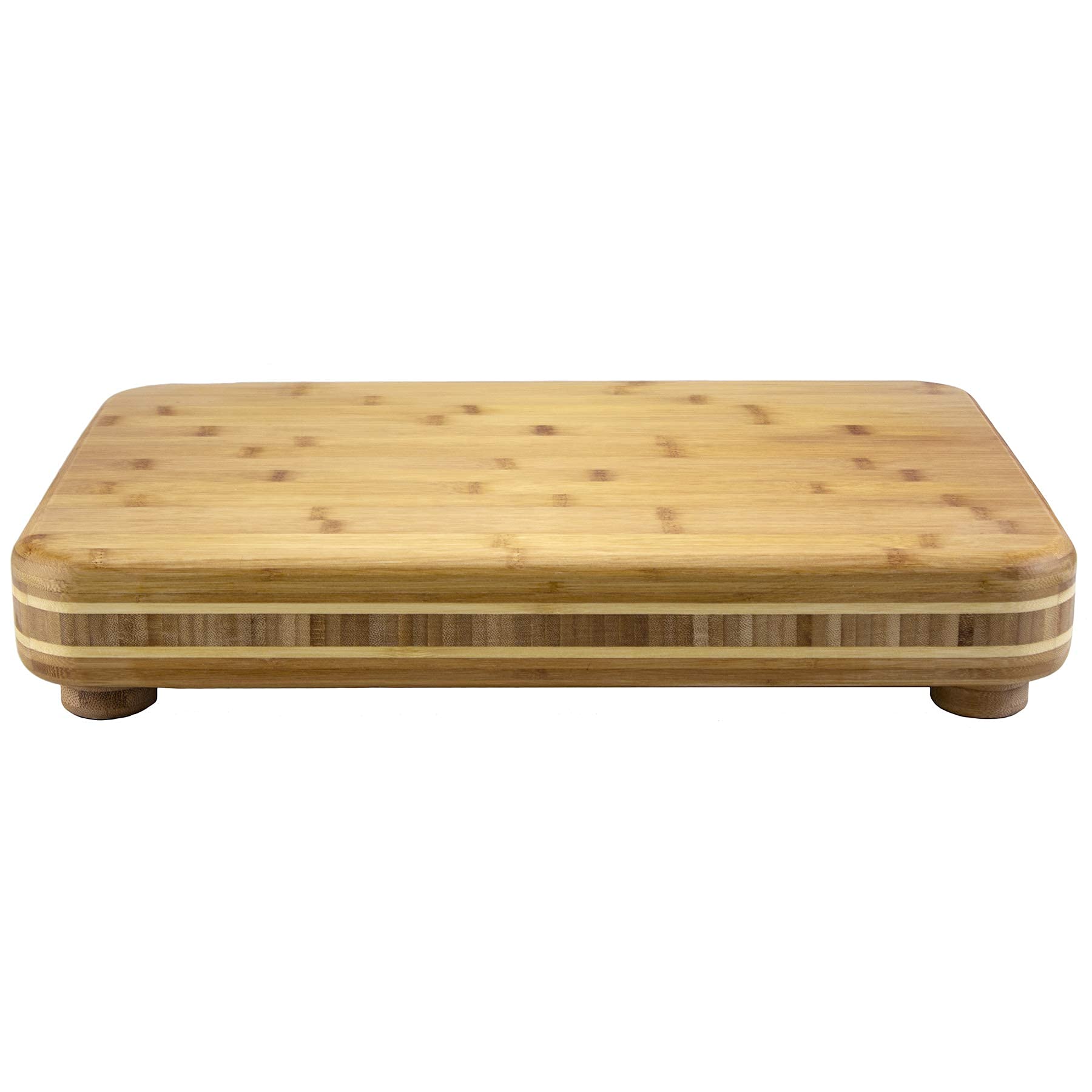 Totally Bamboo Big Easy: pies antideslizantes mantienen la tabla estable.