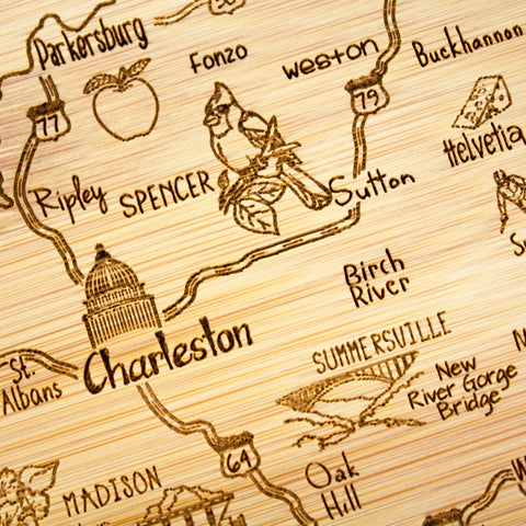 Totally Bamboo Blair Mountain: diseño grabado ideal para regalo temático de Virginia Occidental.