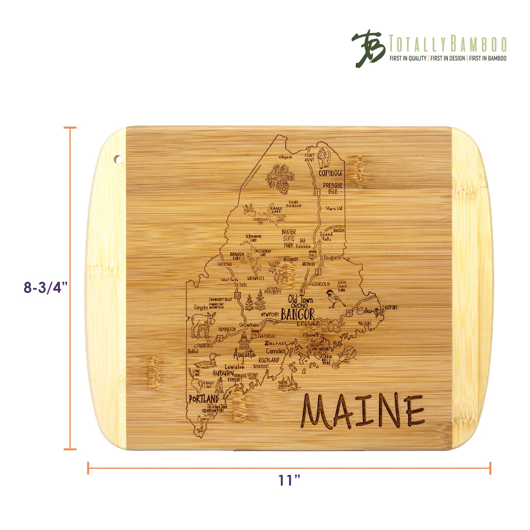 Totally Bamboo cocina eco-amigable con bambú moso para uso diario.