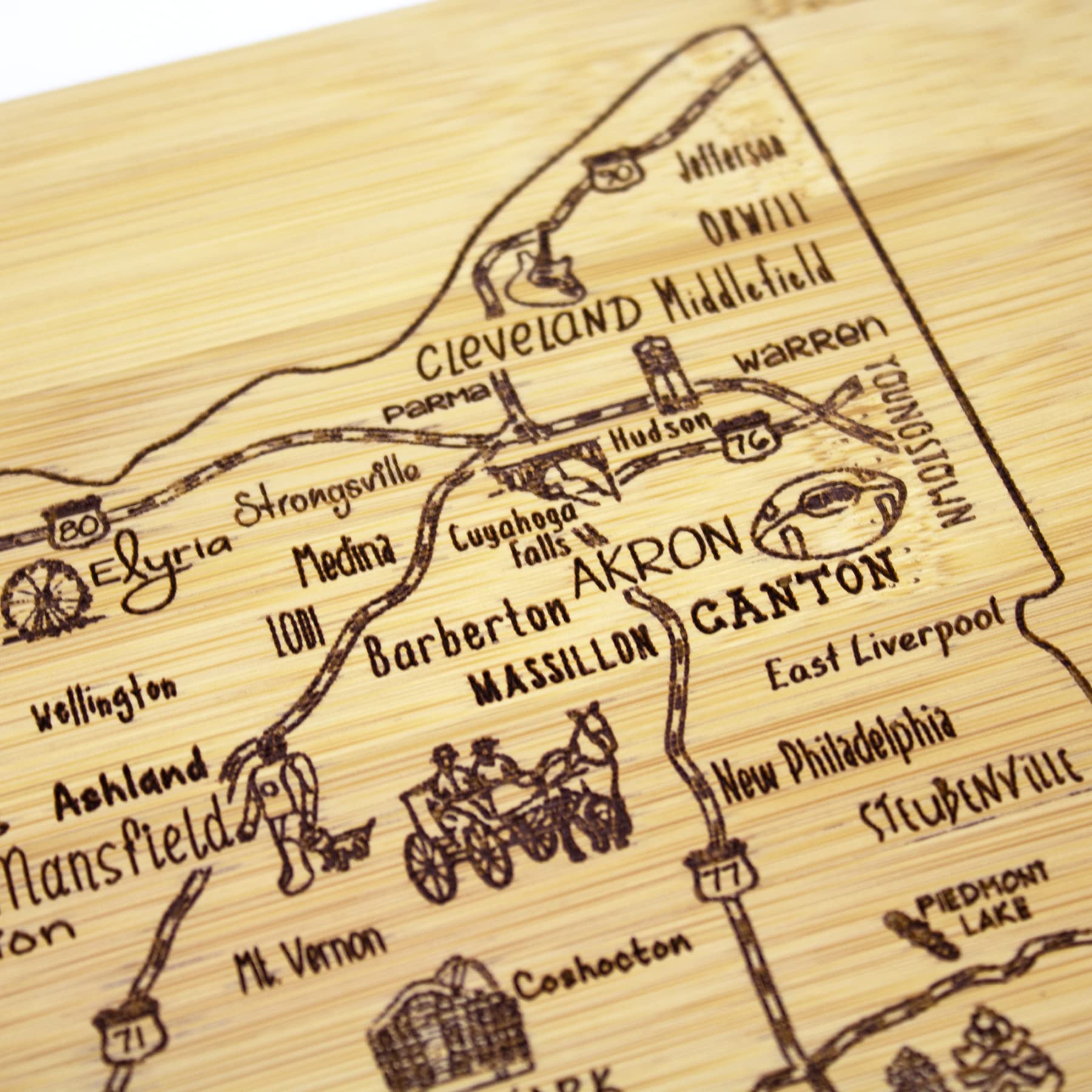 Totally Bamboo Fragmento de Vida Ohio: regalo perfecto para aficionados a Ohio
