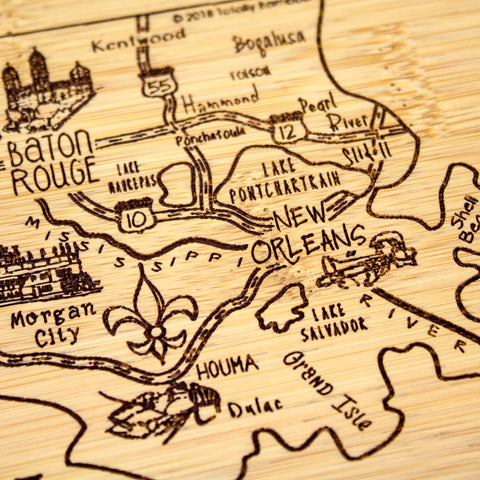 Totally Bamboo Louisiana: regalo ideal para amantes de Louisiana y la cocina
