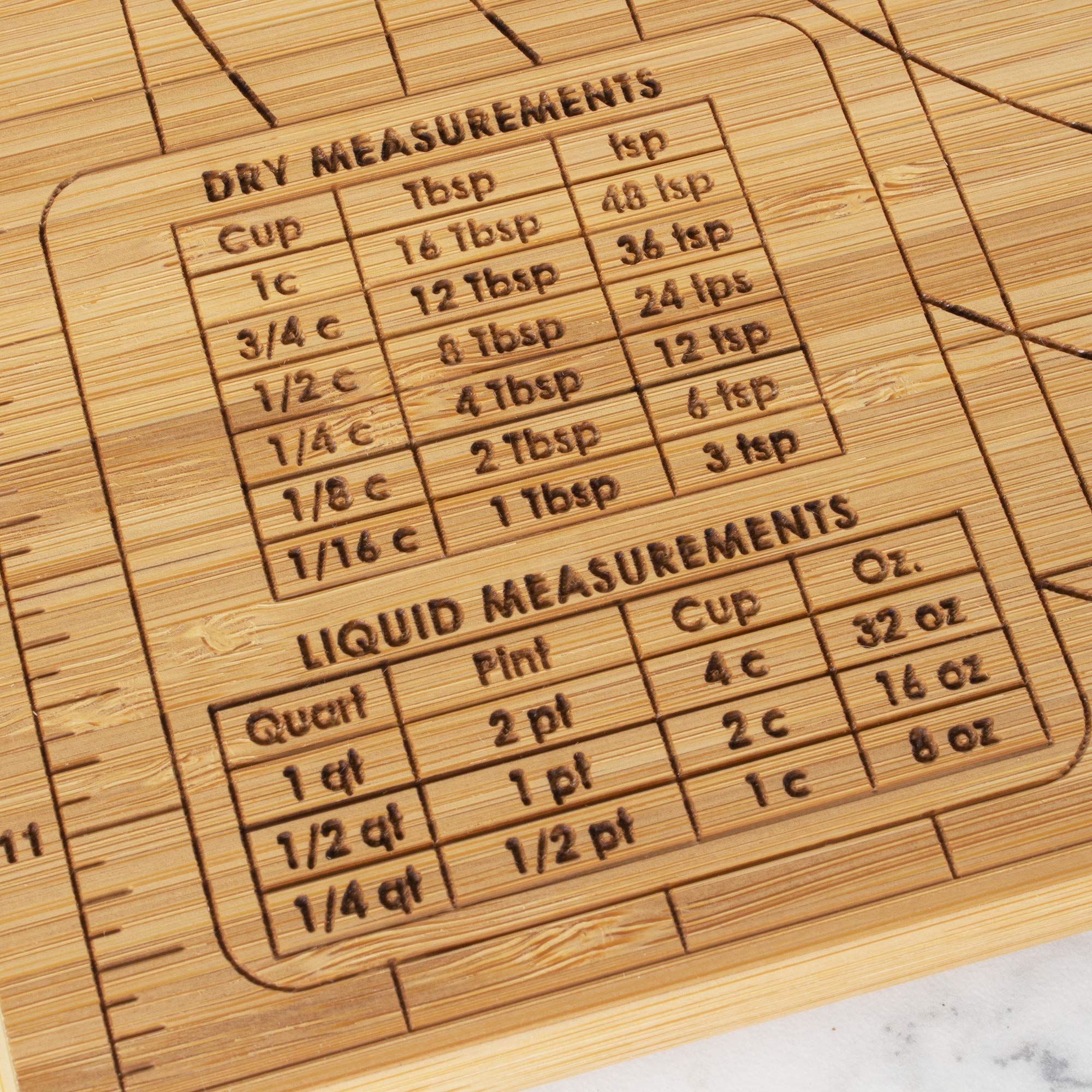 Totally Bamboo, cara plana de horneado con reglas para repostería.