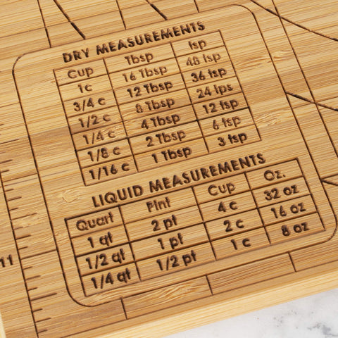 Totally Bamboo, cara plana de horneado con reglas para repostería.
