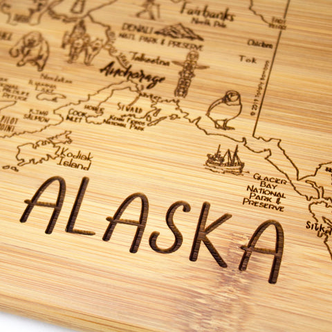 Totally Bamboo: Alaska tabla de doble uso para servir y cortar.