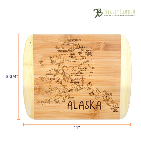 Totally Bamboo tabla Alaska ecoamigable de bambú Moso para cocina.